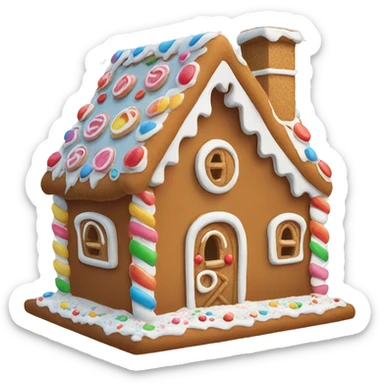 Gingerbread house sticker