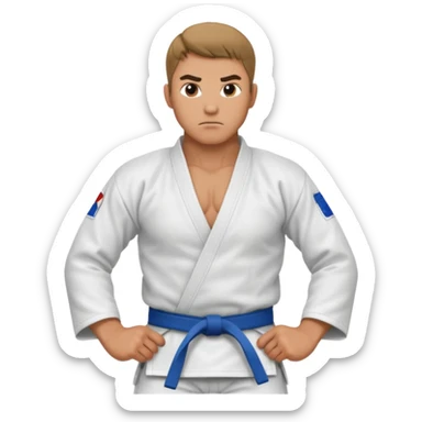 Judo man sticker
