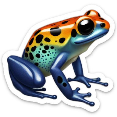 Poison frog sticker