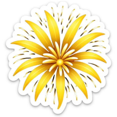 fireworks yellow sticker