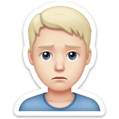 disappointed and sad sticker