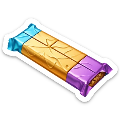Create an emoji of an energy bar that you can eat. sticker
