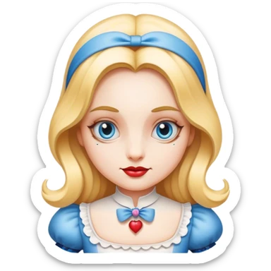 alice in the wonderland sticker