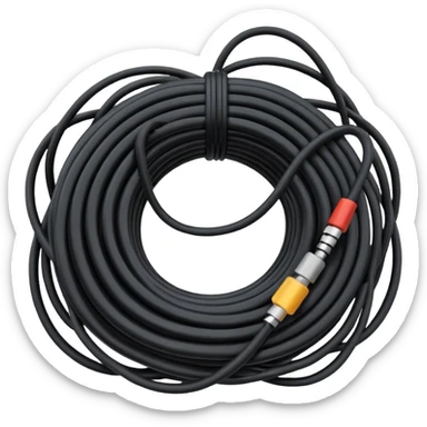 Tangled Cables sticker