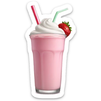 Strawberry milkshake  sticker