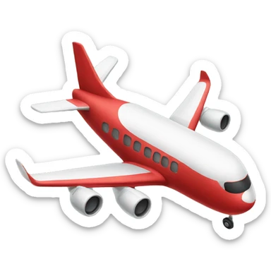red plane holiday sticker