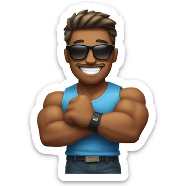 mogging emoji sticker