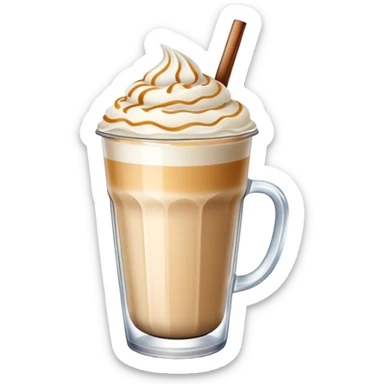 Vanilla ice latte sticker