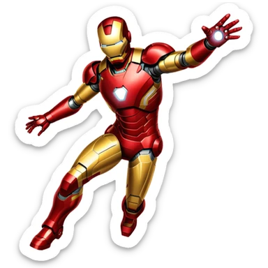 Iron Man superhero sticker