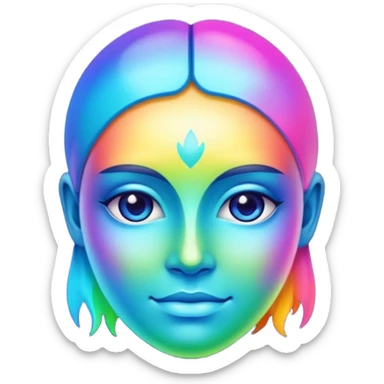 Abstract Colorful Ascending Divine La Creatura Avatar   sticker