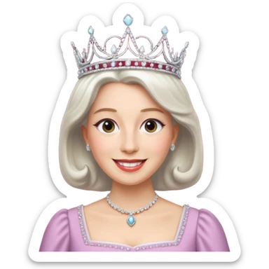 someone who's taking a selfie in a room with the wax figures of the queen elisabeth the II sticker