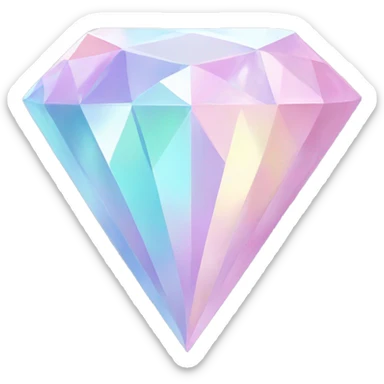 Pastel diamond  sticker