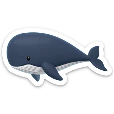 Whale spout sticker