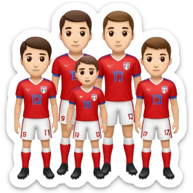 Serbian football sticker