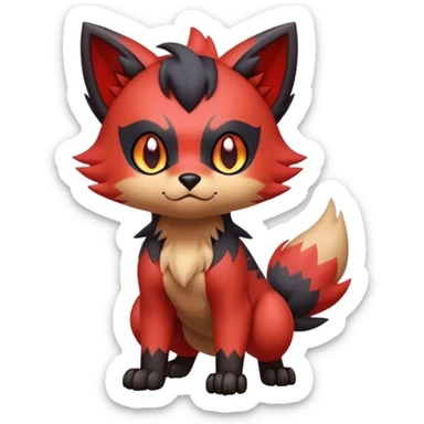 Litten-Zorua-hybrid full body sticker