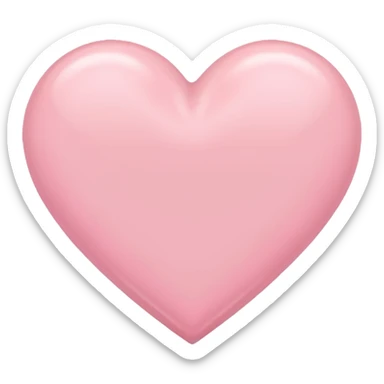Pastel pink heart sticker
