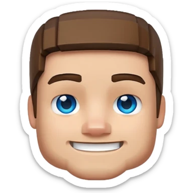 Make a minecraft Steve emoji sticker