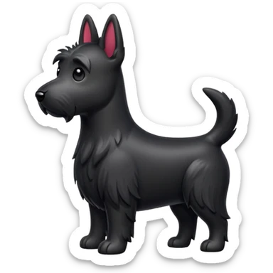 Scottie dog emoji sticker