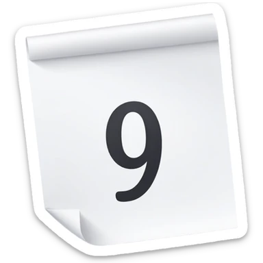 FOLHA COM NOTA 9/10 sticker