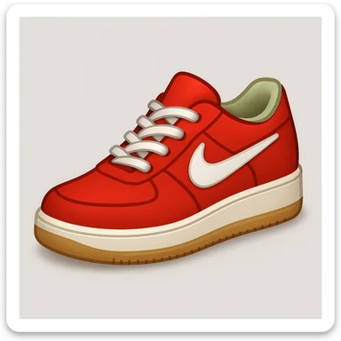 Сгенерируй мне кроссовки Nike стиле эпл емодзи sticker