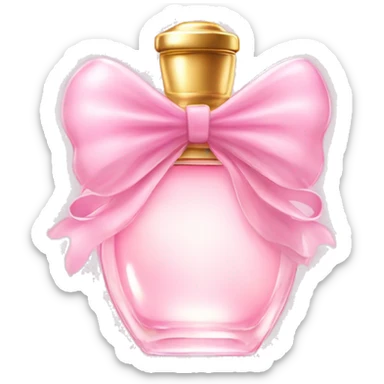 Fairy light pink perfume in bow sticker