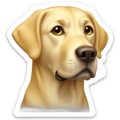 Yellow Labrador  sticker