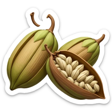 Cardamom original hyperrealistic  show no  zero lines on it sticker