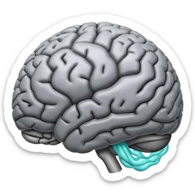 Brain is shoked sticker