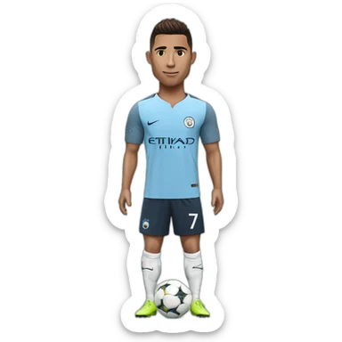 cr7 with manchester city jersey sticker