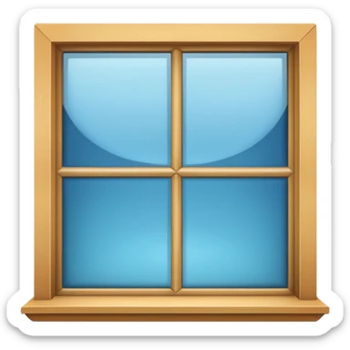 window being cleaned sticker