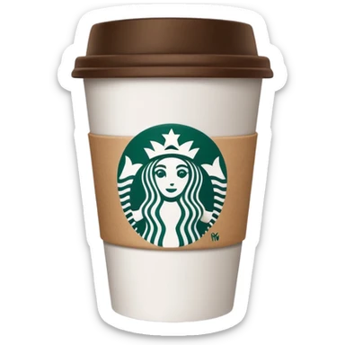 Starbucks cup sticker