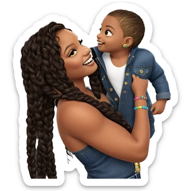 smiling child with bracelet sticker