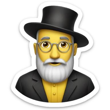 yellow rabbi sticker