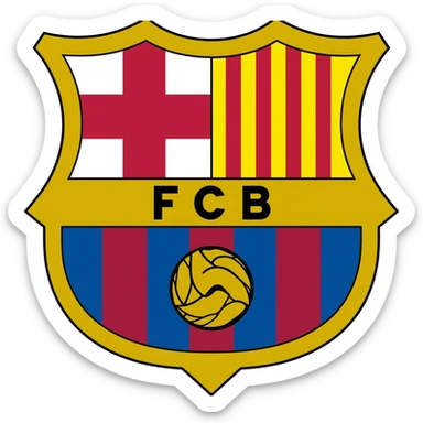 Barcelona badge sticker