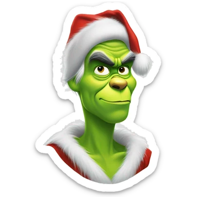 henry cavill as grinch sticker