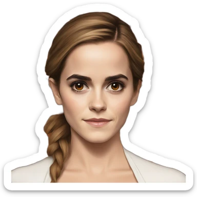 Emma Watson déguisée en catrina sticker