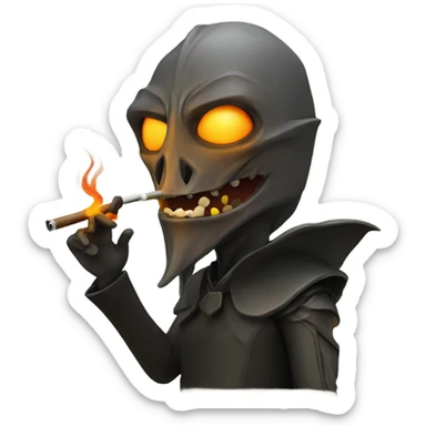 sauron smoking a pipe  sticker