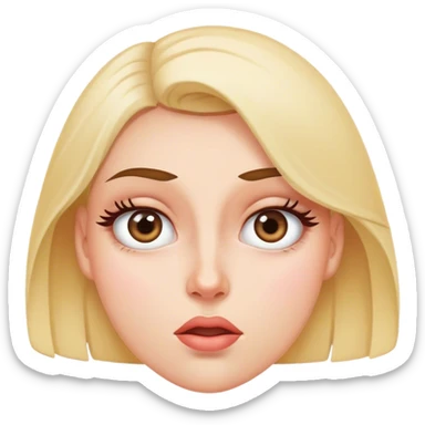 Woman is rolling her eyes sticker