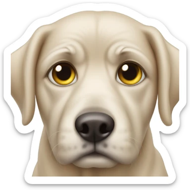 Hund mit Gurken auf Auge  sticker