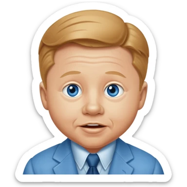 Mickey Rooney with blue eyes sticker