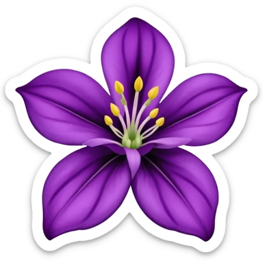 Belladonna flower sticker