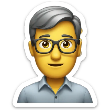 curious emoji for a team of business and data analyst sticker