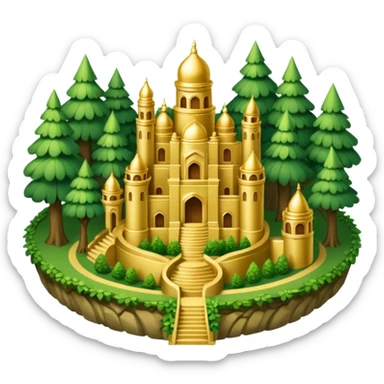 A GOLDEN CITY IN THE FOREST, LIKE THE "ELDORADO" MYTH sticker