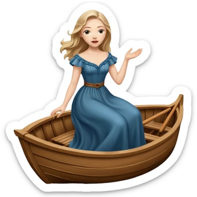 amanda seyfried singing on a boat sticker