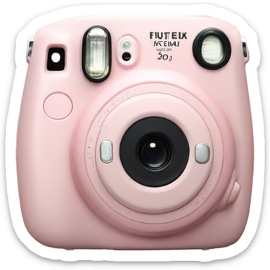 light pink fujifilm instax mini camera sticker