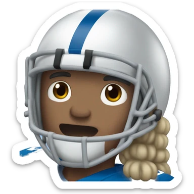 Detroit lions football sticker