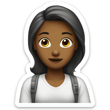 the girl is waiting for her husband at home sticker