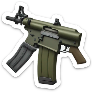 M16 avec un cœur sticker