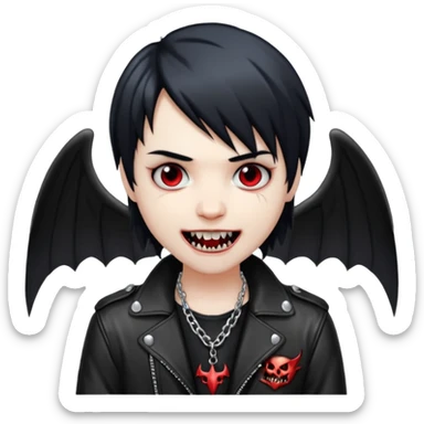 swagged out emo angel drain gang vampire sticker
