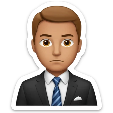 a businessman sticker